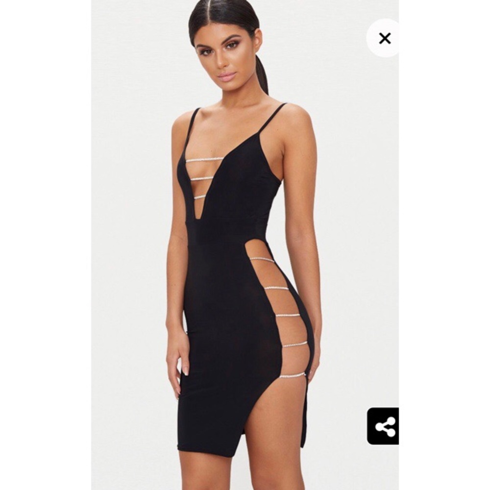 Pretty little thing diamond chain dress